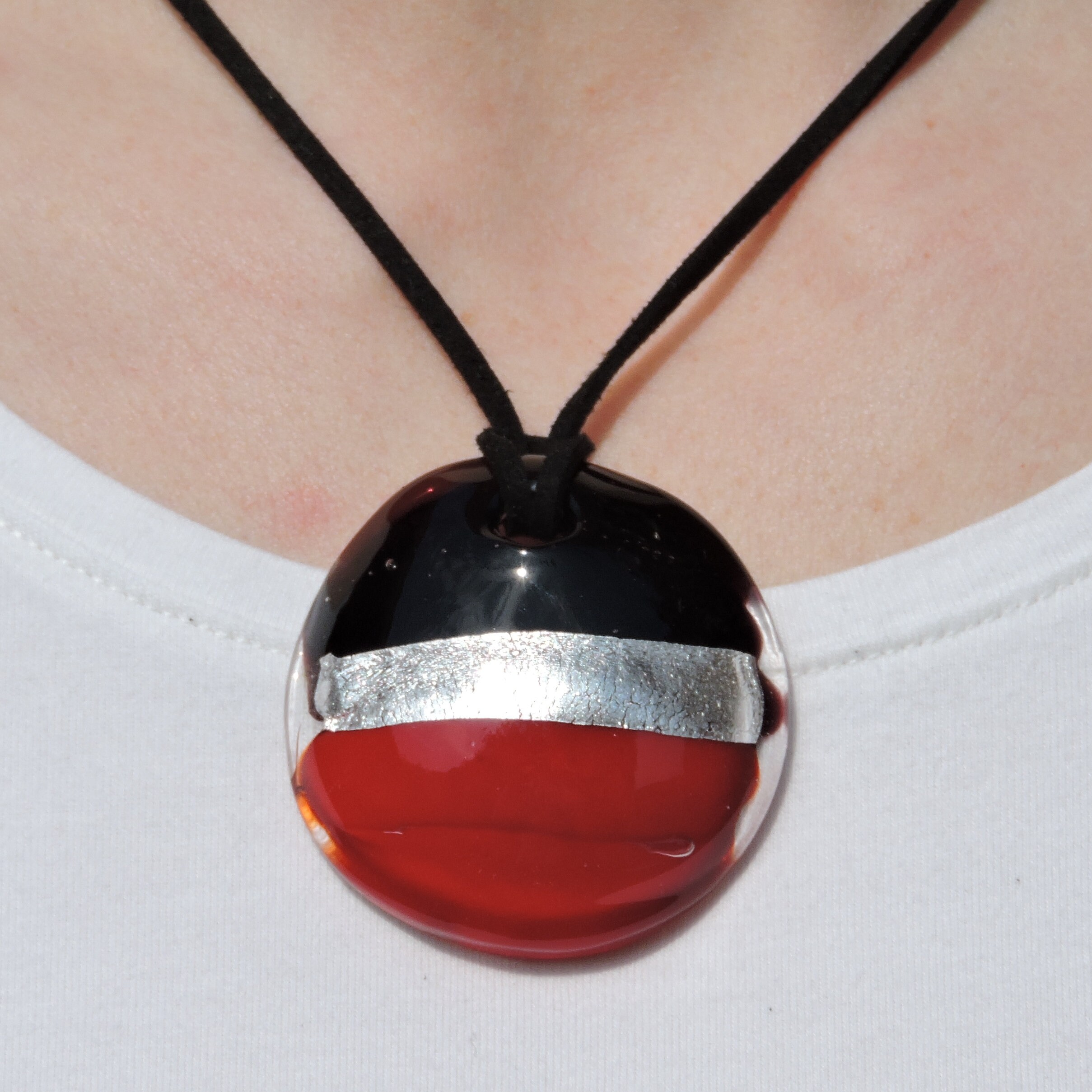 Silver Necklace Pendant Woman Color 