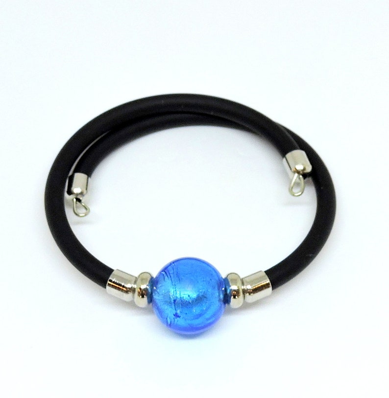 Murano Glass jewellery bracelet adjustable Murano bead hypoallergenic Murano glass adjustable bracelet Love