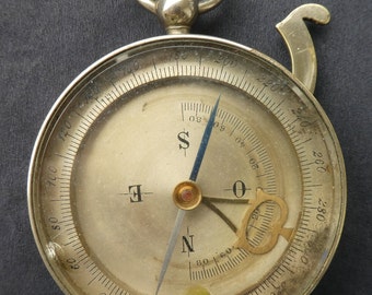 Surveyors Compass Etsy - compass with clinometer rare antique french surveyor compass with clinometer from early 1900s in working order
