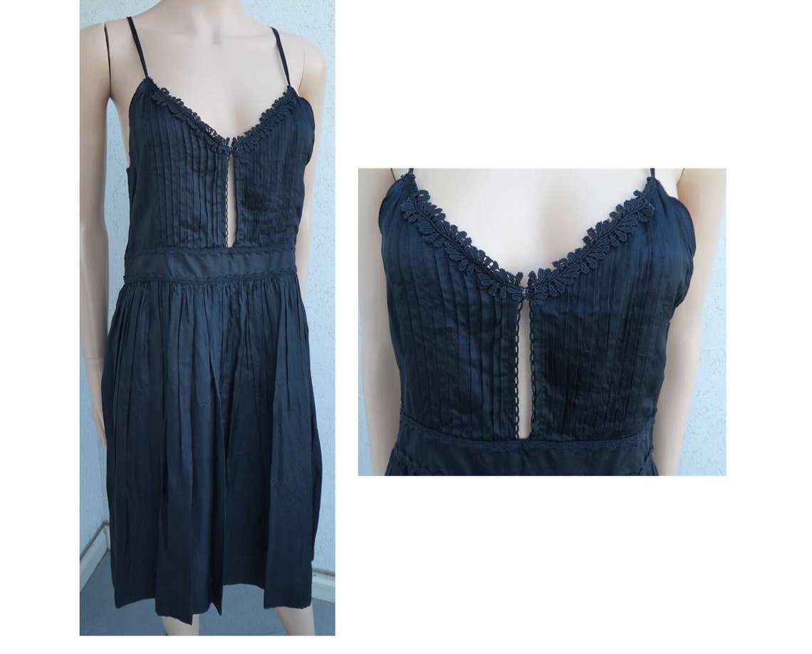 Etoile ISABEL MARANT No 1501. Pretty Silky Black Dress. Fully | Etsy UK