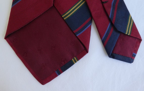 Vintage CHANEL 1970/80s Silk & Wool Woven Necktie… - image 8