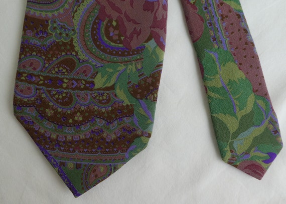 Vintage KENZO Silk Neck tie, Japanese Couture Hou… - image 4