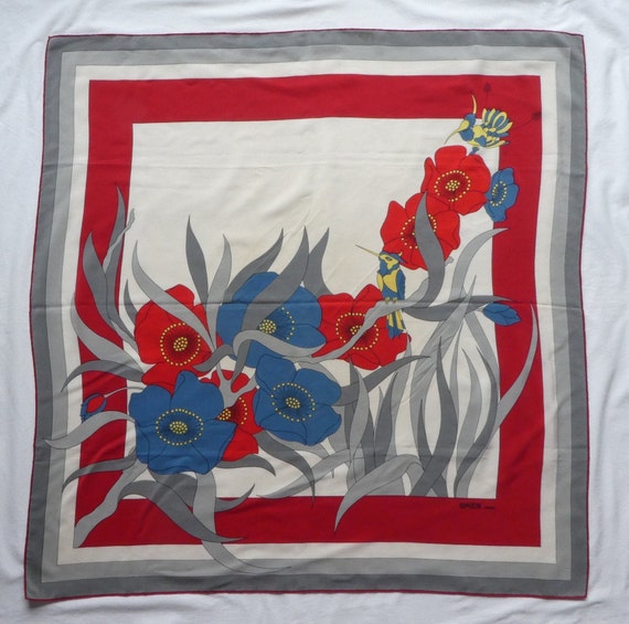 MADAME GRÈS, Paris. Silk Scarf 1970’s – Large Flow