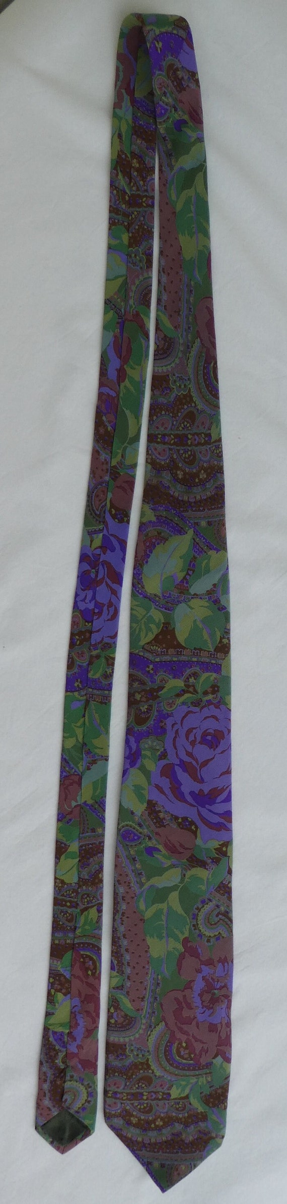 Vintage KENZO Silk Neck tie, Japanese Couture Hou… - image 7