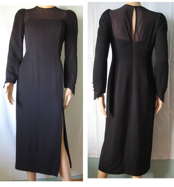 designer black cocktail dresses