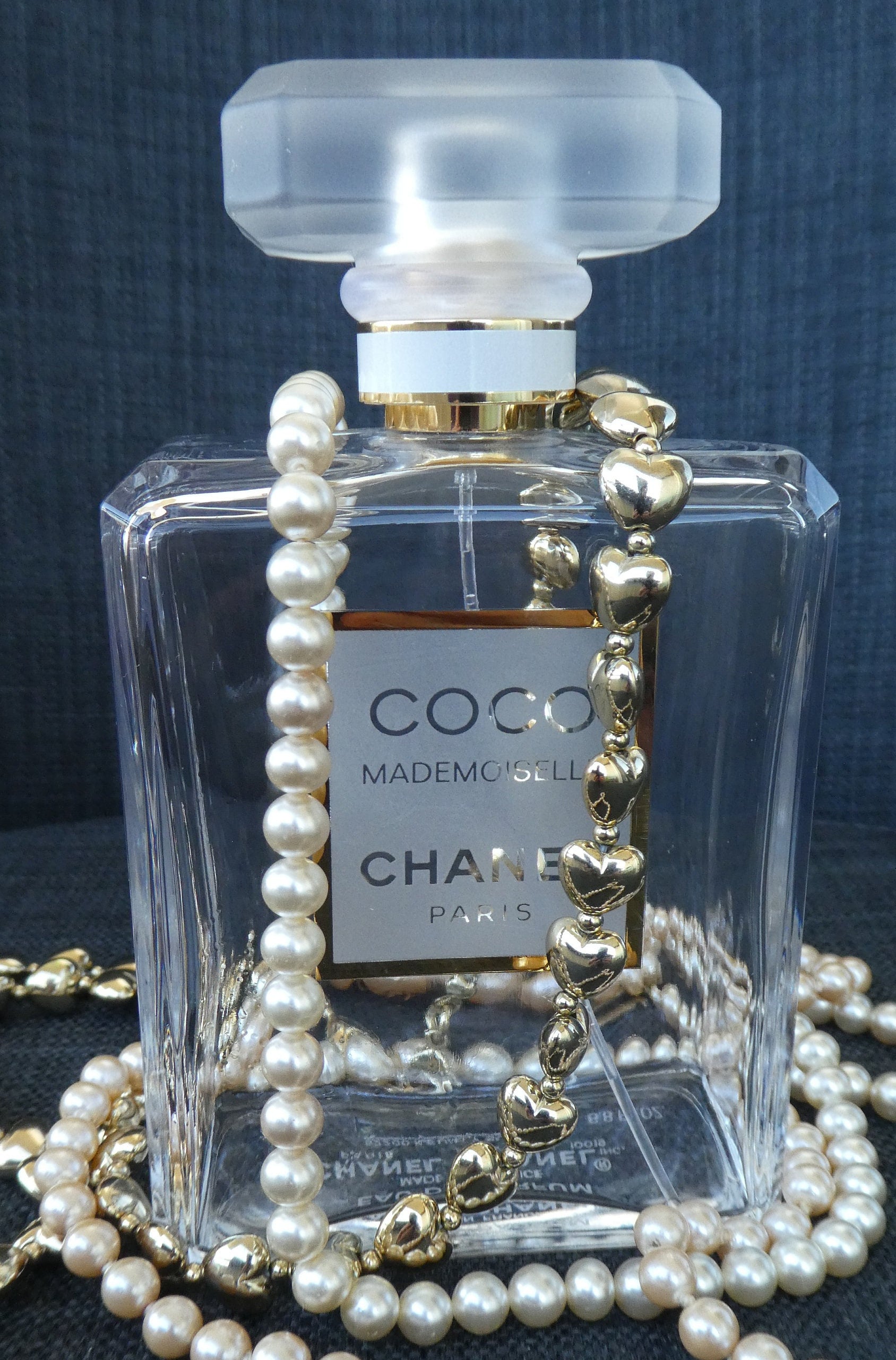 CHANEL COCO Empty Perfume Bottle. Large Glass Perfume 