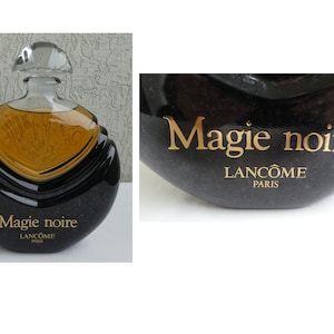 Factice "Magie Noire" Lancôme Stor Dummy Parfymflaska – LANCOME. Samlingsflaska. 30,5 cm/11,8 tum. Innehåller ingen parfym. Art Deco-glas