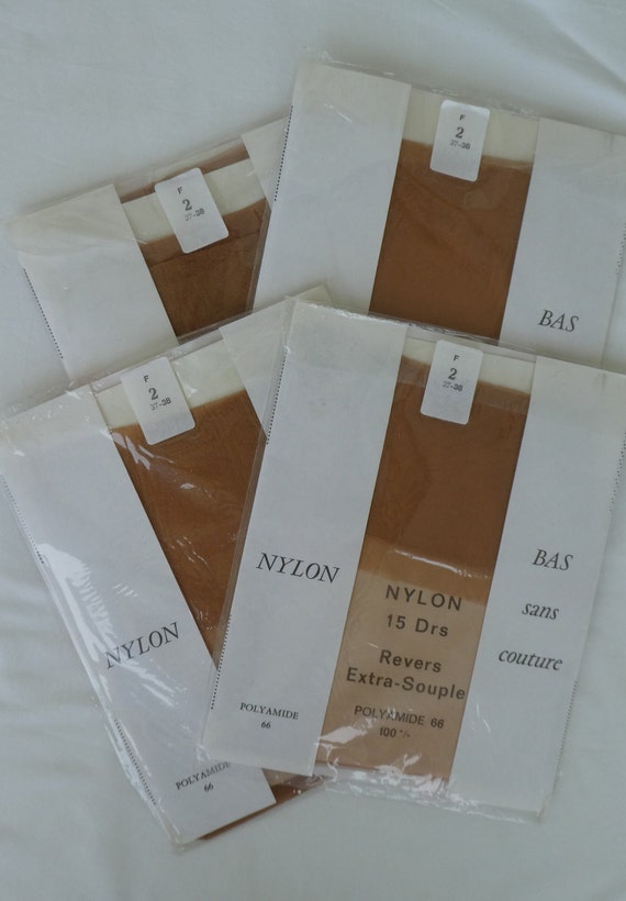 DAMIER, France, Four Pairs of Seamless Stockings.… - image 3