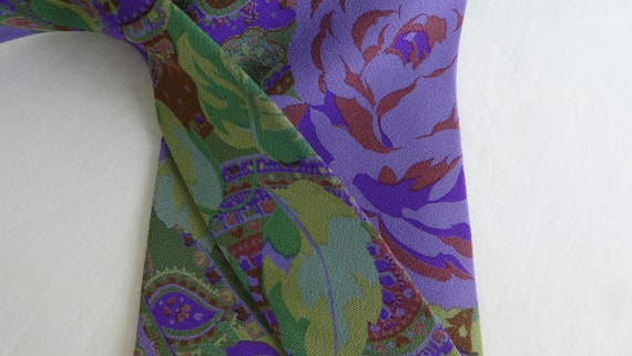 Vintage KENZO Silk Neck tie, Japanese Couture Hou… - image 1