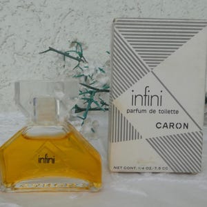 Infini, CARON (1970) – Parfum de Toilette, Boxed, Discontinued, Collectible French Perfume. Miniature Size 7.5ml / 1/4 OZ.