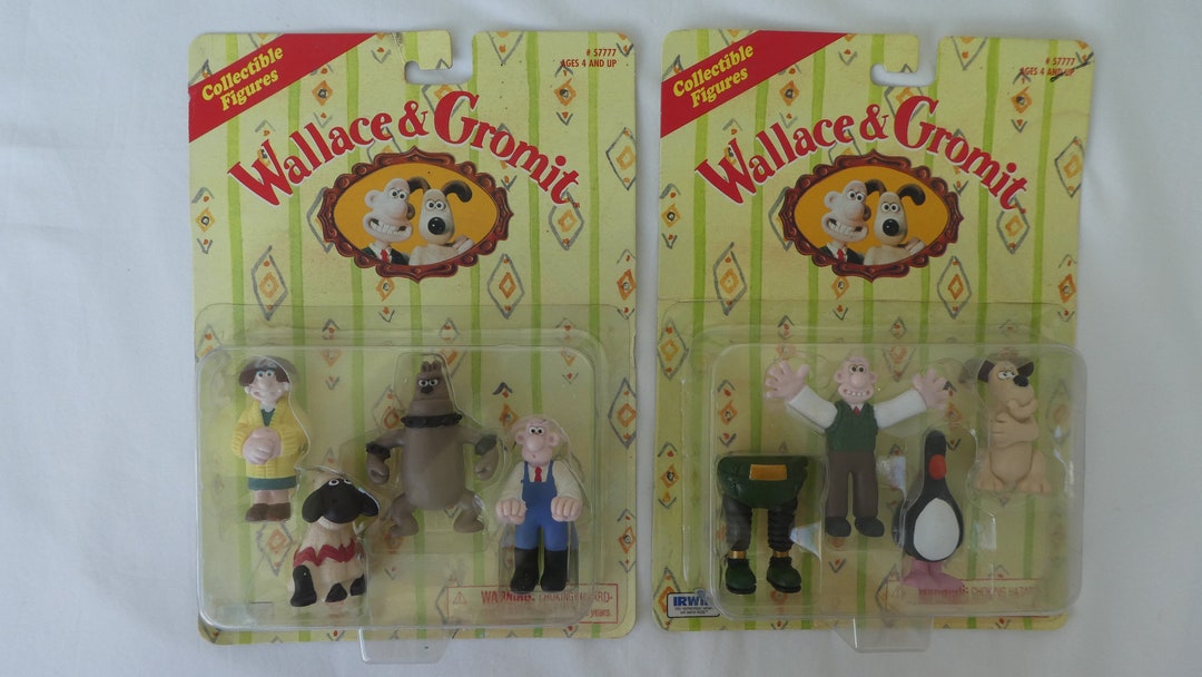 WALLACE AND GROMIT 1989. Two Sets of Figurines in Original