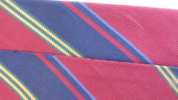 Vintage CHANEL 1970/80s Silk & Wool Woven Necktie… - image 10