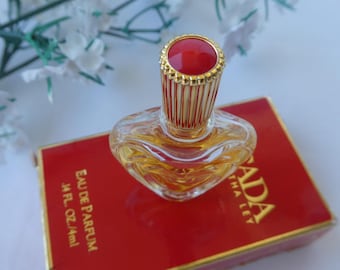 ESCADA MARGARETHA LEY 1980s - Vintage Miniature Perfume – Mini Fragrance Bottle – 4ml / 0.14ozs Mini bottle Original Box. Purse size.