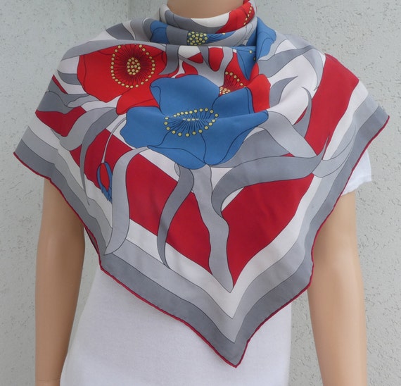 MADAME GRÈS, Paris. Silk Scarf 1970’s – Large Flow