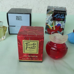 3 Rare Discontinued Miniature Eau De Parfum With Boxes. Angel