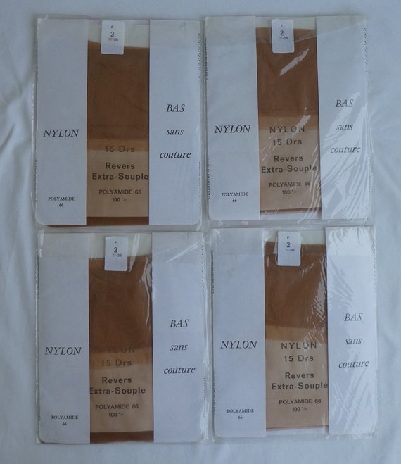 DAMIER, France, Four Pairs of Seamless Stockings.… - image 4