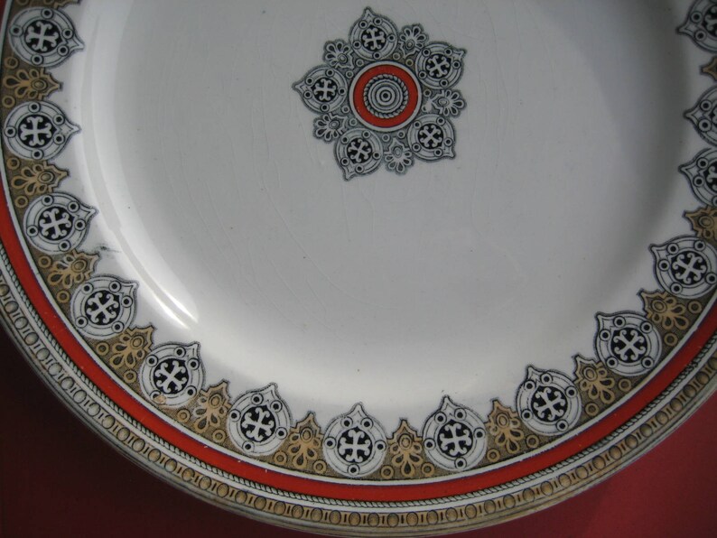 Antique Scottish Plate J & MP Bell and Co. Glasgow Scotland Etsy