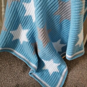 Star Blanket. Tapestry Crochet PDF Pattern. image 8