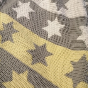 Star Blanket. Tapestry Crochet PDF Pattern. image 4
