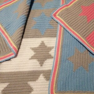 Star Blanket. Tapestry Crochet PDF Pattern. image 2