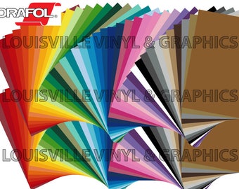 1 Sheet 12" x 12" - ORACAL 631 MATTE Craft & Hobby Cutting Vinyl - *44 Color Choices