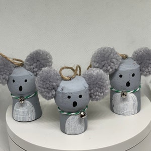 Koala Bear Ornaments, Koala Car Mirror Hanger Koala Ornaments, Koala Gifts, Koala lover gift, Australia, Australia  Animals, Koala Christmas