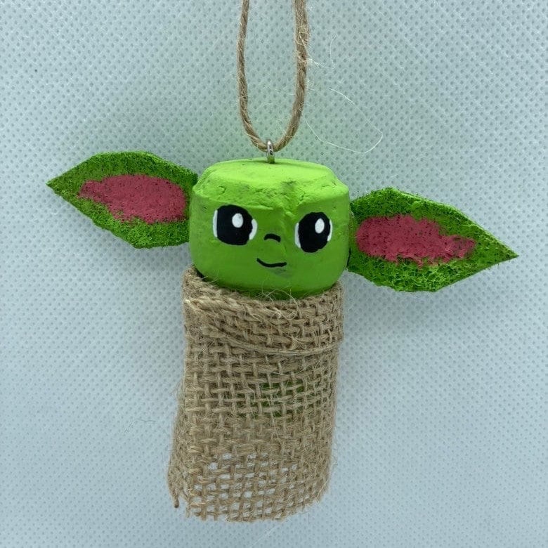 Baby Yoda Ornament, Christmas Gift, Mandolorian, Star Wars Gift, Baby