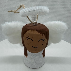 Handmade Angel Ornament: Recycled Champagne Cork Gift