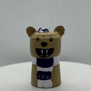 Penn State Nittany Lion Cork Ornament, Penn State Car Mirror Hanger, Penn State Gift, Penn State fan, Nittany Lion Gift, We Are Penn State