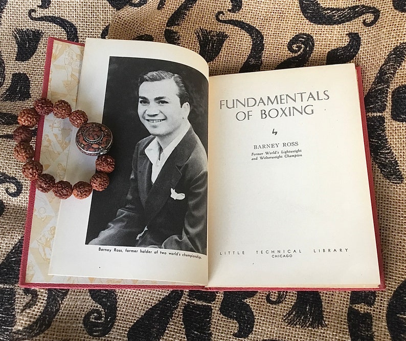 Antique Rare Book FUNDAMENTALS OF BOXING by Barney Ross 1942/first