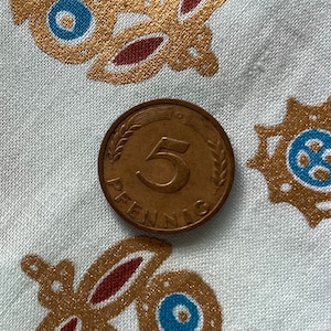 VINTAGE 1949 G 5 Pfennig COIN