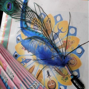 Seven FEATHER HAIR CLIPS for Making Decorative Extensions