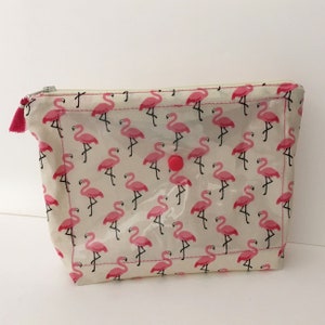 Trousse JACQUELINE flamants roses