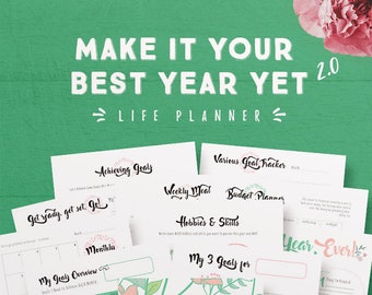 Life Binder: Make It Your Best Year Yet 2.0, Habit Tracker, Productivity Planner, Daily Planner