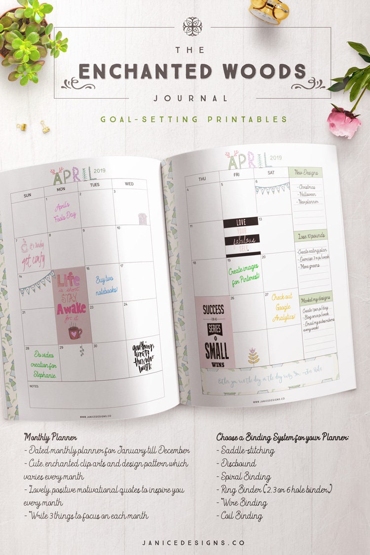 My Bullet Journal Planner InDesign Templates Collection By Janice Designs