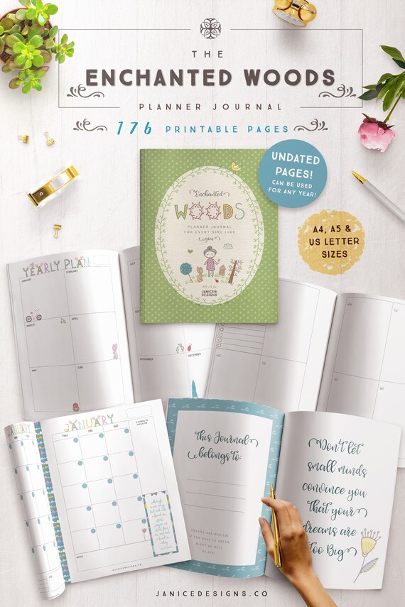 My Bullet Journal Planner InDesign Templates Collection By Janice Designs