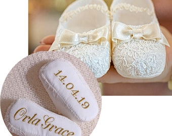 Christening booties | Etsy