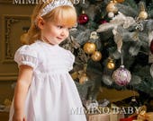 CHARLOTTE Special occasion dress, flower girl dress, christening dress, girls first birthday dress, baby girls lace dress, baby party dress