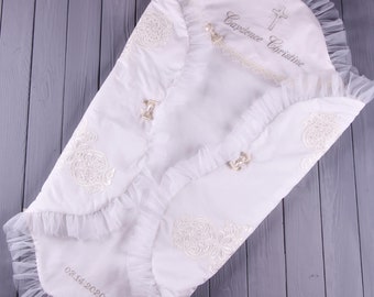 Taufdecke 100% weich, warm und angenehm zu tragen