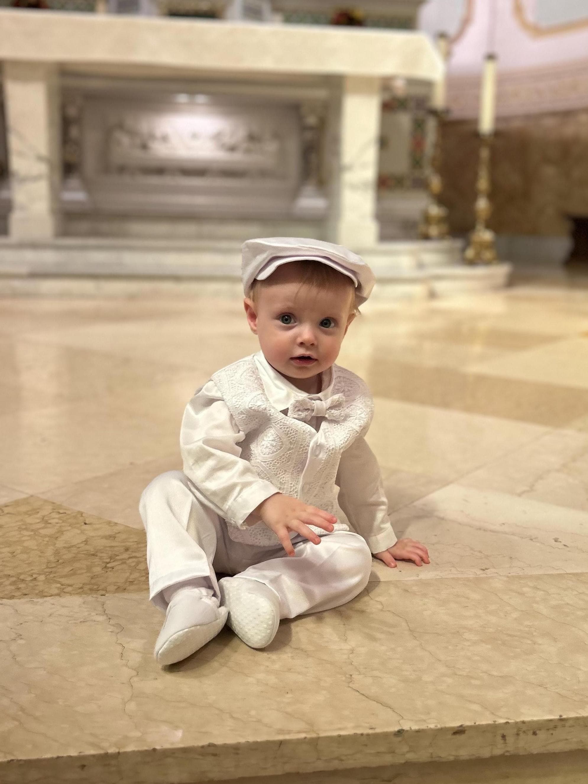 Baby Boy Baptism Outfit: 6-piece Christening Suit With Hat - Etsy