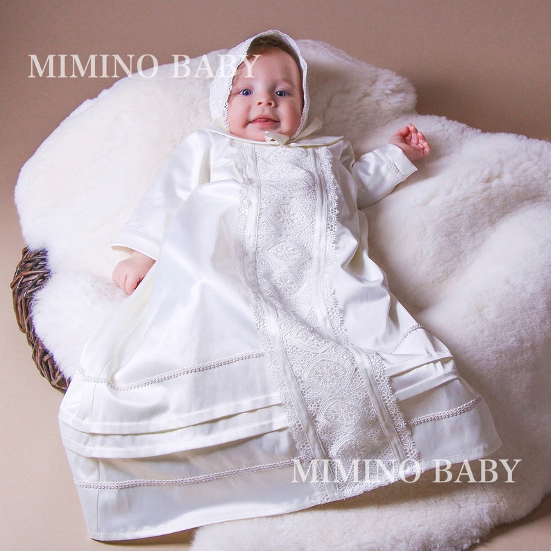Baptism Gown Boy Christening Gown Bpy Boy's Etsy