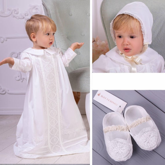 Buy 3Pcs Set Baby Girl Dress Christening Baptism Gowns Formal Dress  (12M/12-15months) at Amazon.in