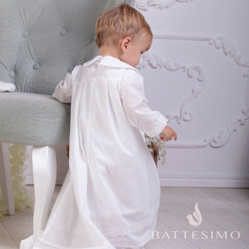 Baptism Gown Boy Christening Gown Boy Boys Baptism Outfit Etsy