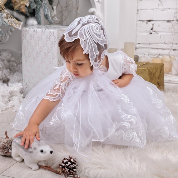 Naming Ceremony Dress Lace Baby Girl Gown Long Baptism Gown Long Christening  Gown Baby Girl Christening Dress Toddler Christening Gown - Etsy Denmark