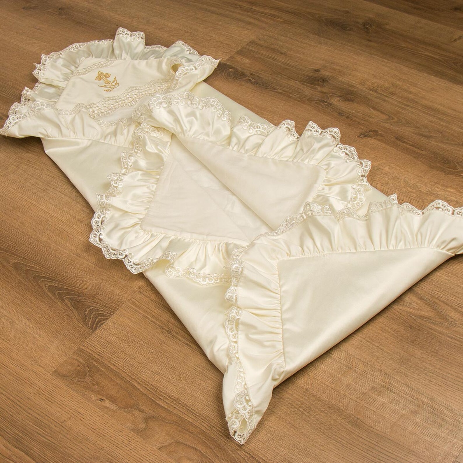 Girl Lace Baptism Blanket Christening Blanket Etsy