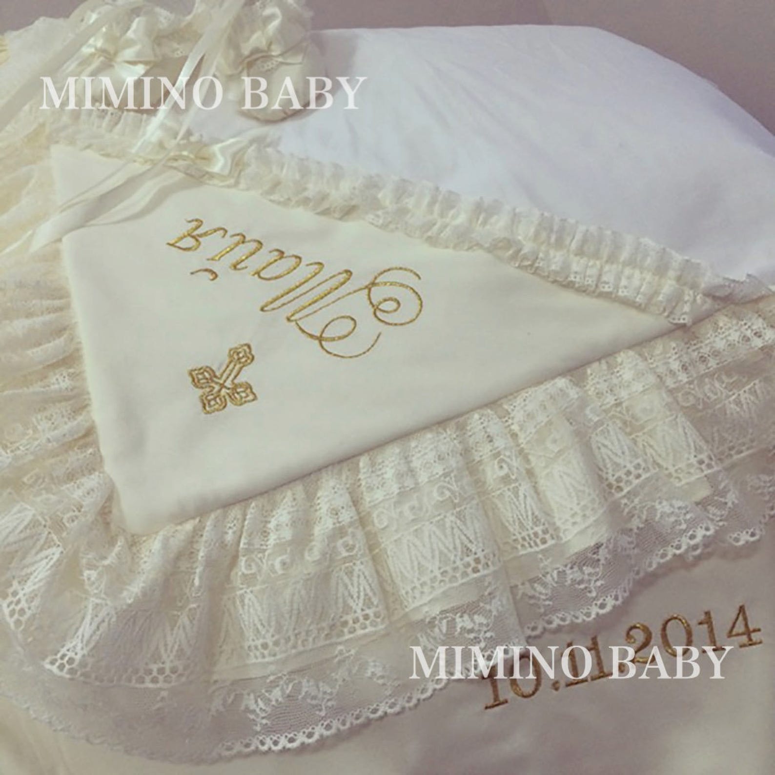 HEIRLOOM Christening Blanket Baptism Gift for Baby Girl Etsy