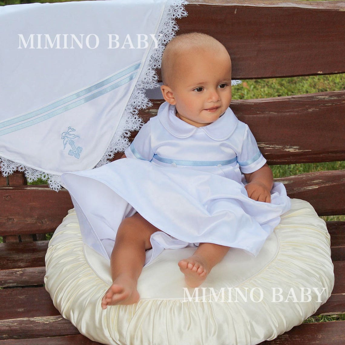 Boys Baptism gown Boys Christening Outfit Etsy