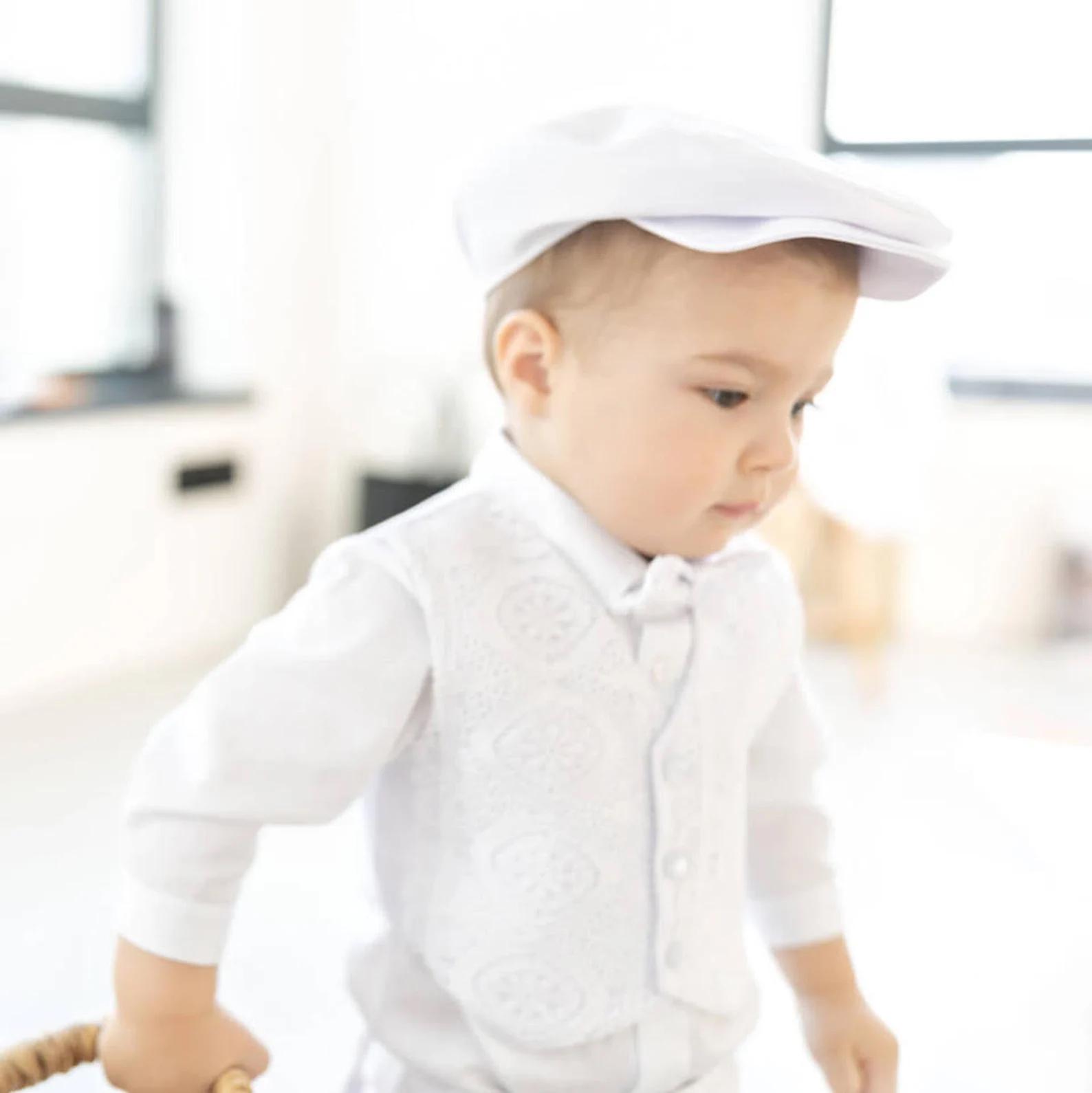 Baby Boy Baptism Outfit: 6-piece Christening Suit With Hat - Etsy