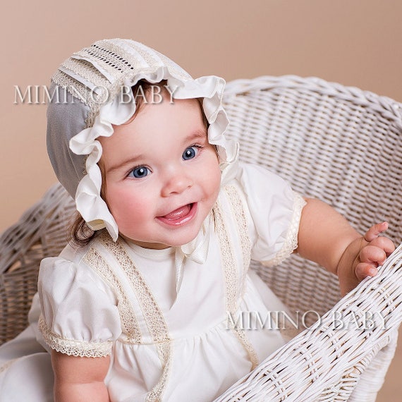 christening hat girl