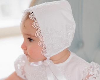 Baptism Bonnet for Baby Girl